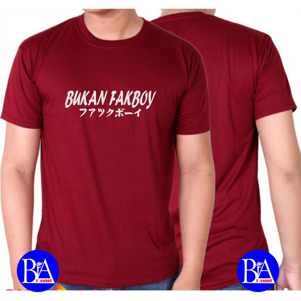 KAOS BUKAN FAKBOY/PRIA NEW FASHION/KAOS MURAH/APPSCOLLECTION/KAOS KOTAK KOTAK/KAOS CATUR/KAOS TULISA