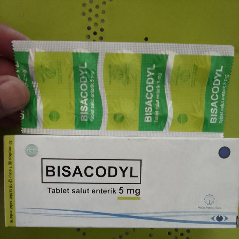 BISACODYL (Obat u/ Lancar BAB disebabkan karena Susah Keluar/ Konstipasi)