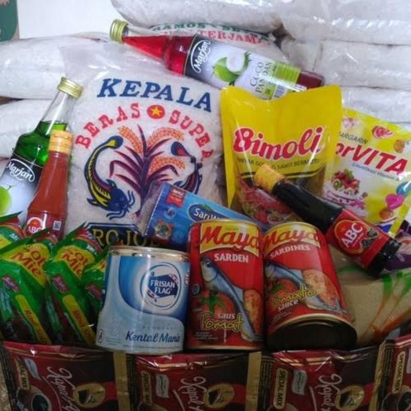 

paket sembako minyak mie sarden
