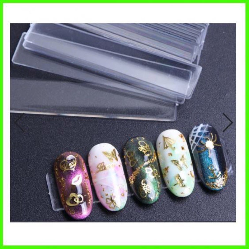 Akrelik nail papan sengan lem strip acrylic display nail pajangan kuku nailart / lem double tape nail art