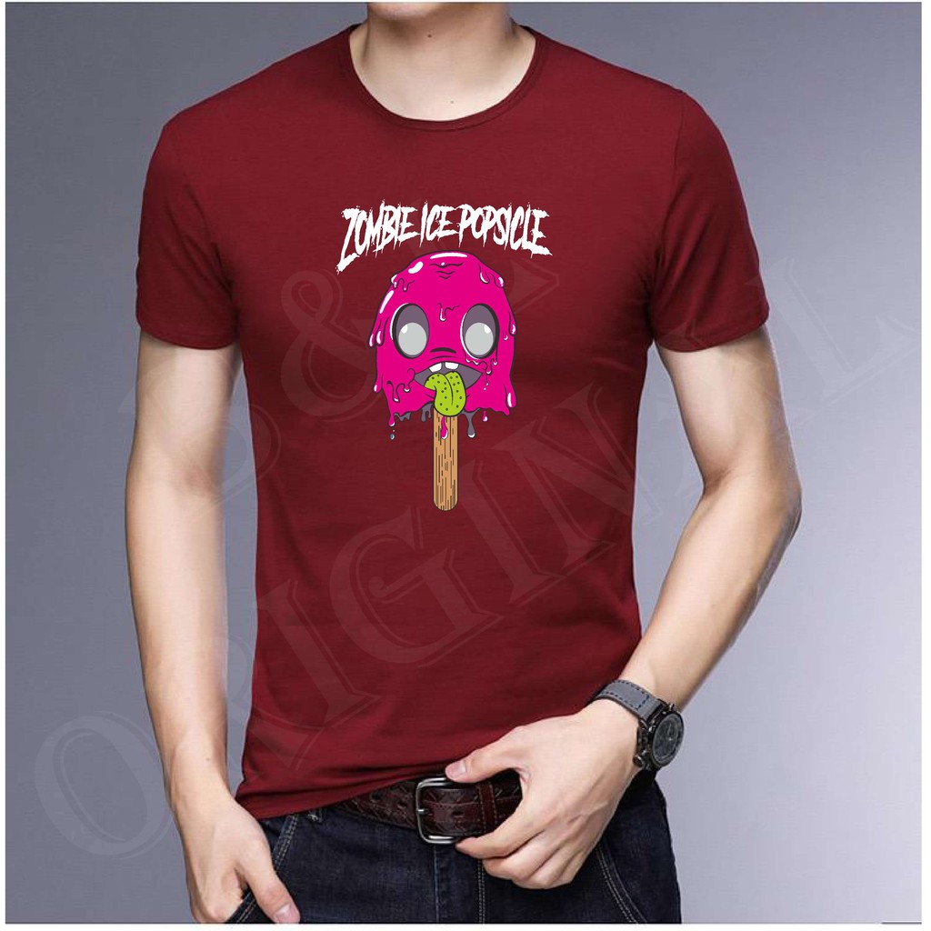 BS//TERLARIS//BAJU KAOS ZOMBIE ICE TANGAN PENDEK PRIA DAN WANITA//GOOD QUALITY