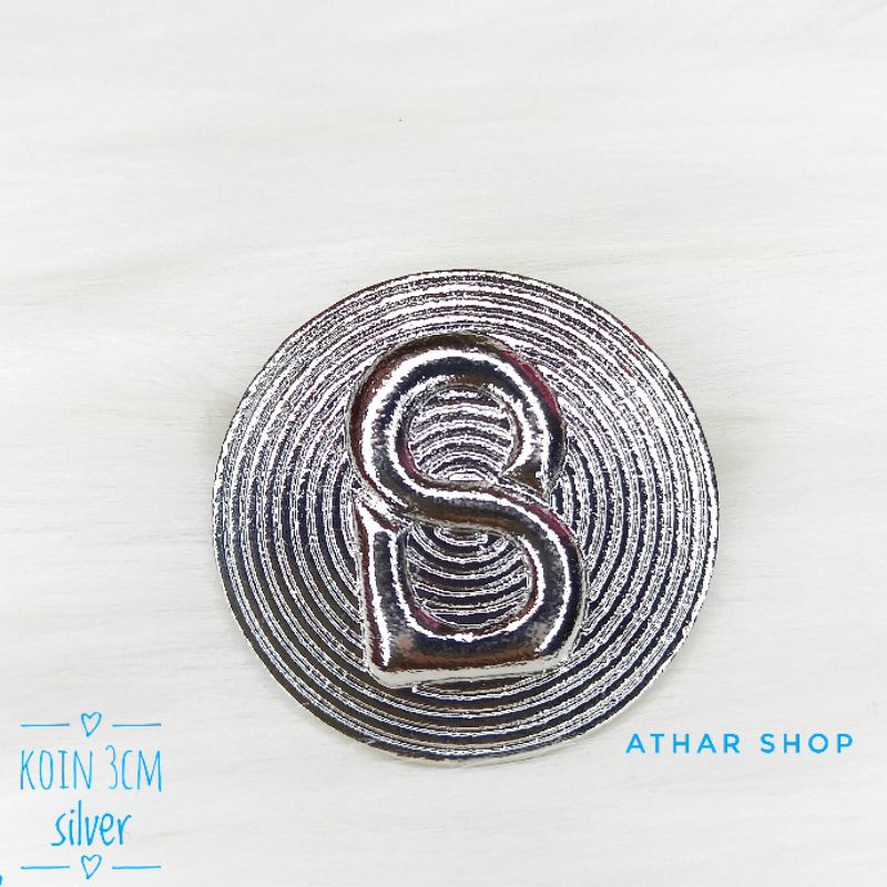 Bros B,bross button,pin Bros buttonscarves-Koin 3cm silver