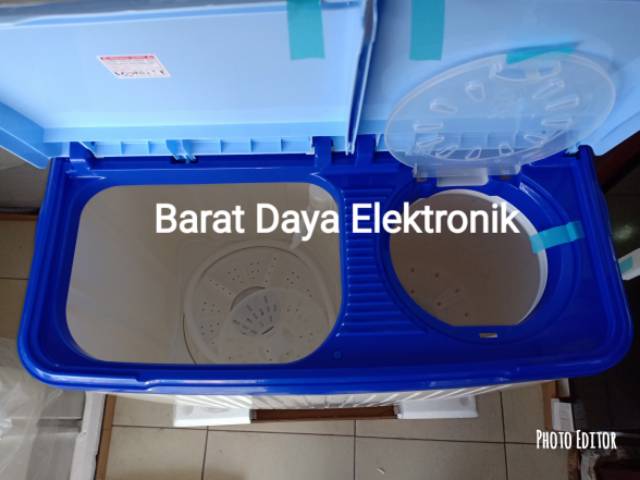 MESIN CUCI 2 TABUNG POLYTRON 8 KG TWIN TUB PWM-8076