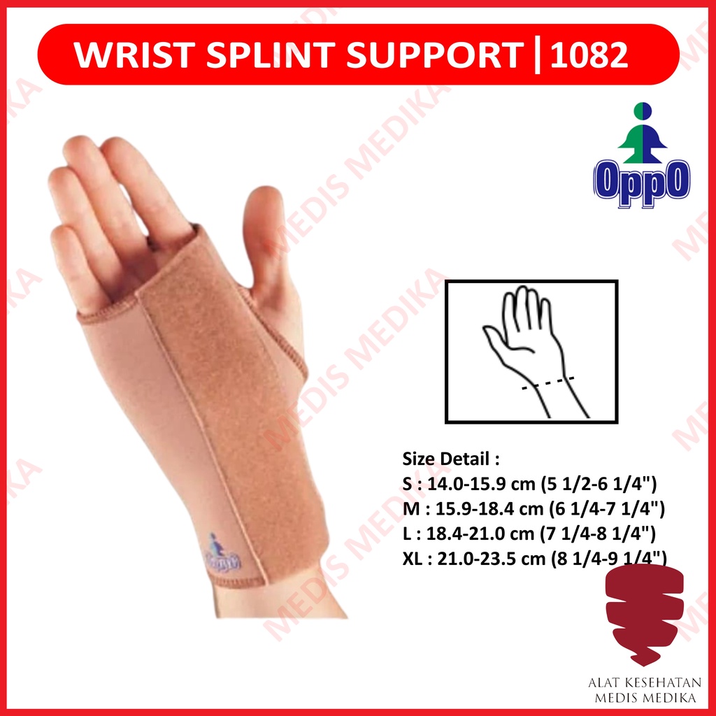 Oppo Wrist Splint Support 1082 Wirstband Dekker Sarung Pelindung Tangan Deker