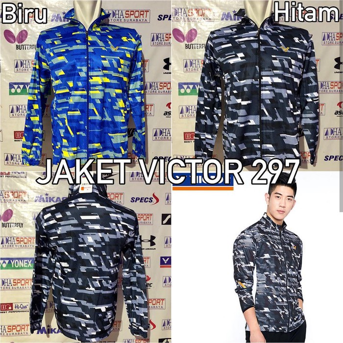 JAKET VICTOR 297 IMPORT JAKET BADMINTON VICTOR EXCLUSIVE TIMNAS KOREA