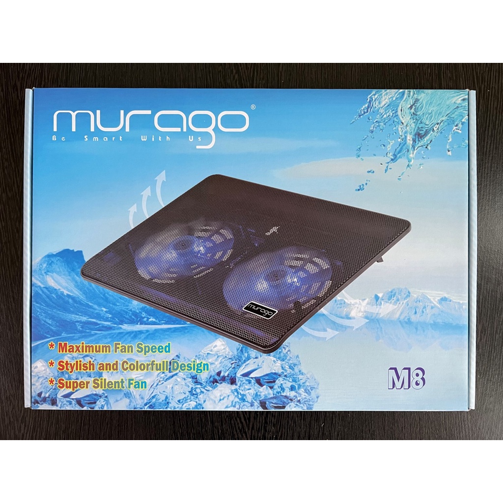 Cooling Pad Laptop Murago M8 Kipas Fan Pendingin Notebook