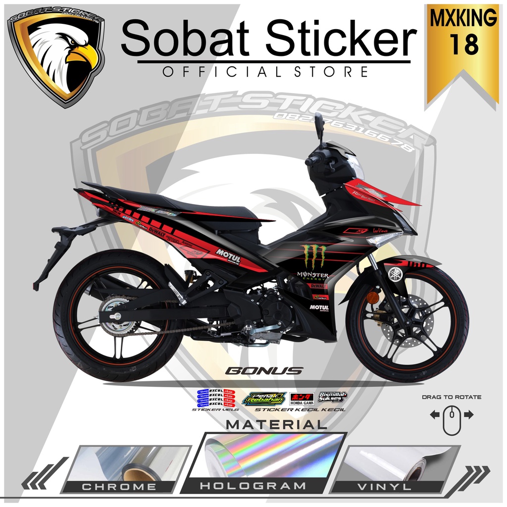 STRIPING MX KING - STRIPING HOLOGRAM YAMAHA MX KING 2015-2022 MONSTER