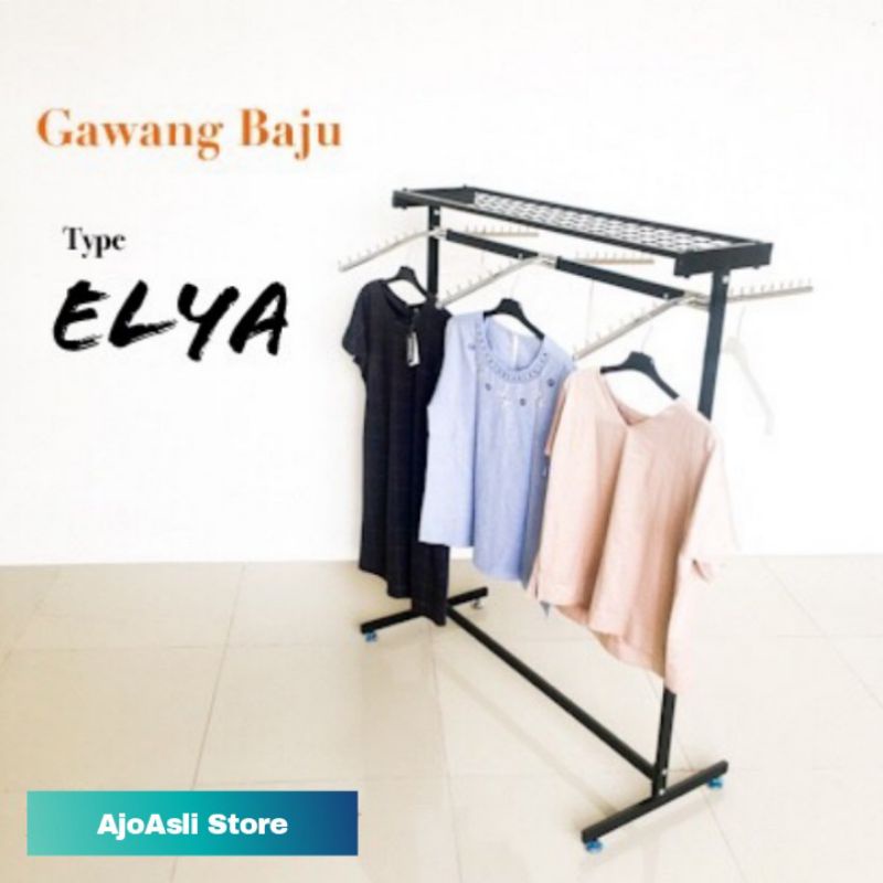 Gawang baju 2 arah gantungan baju Terlaris