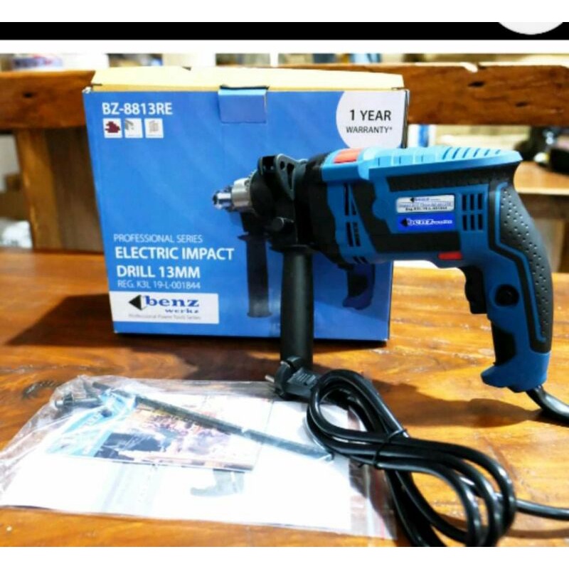 Mesin Bor Tangan Benz BZ8813RE Tembok Bor Tangan 13mm Impact Drill BZ 8813RE murah dan berkualitas