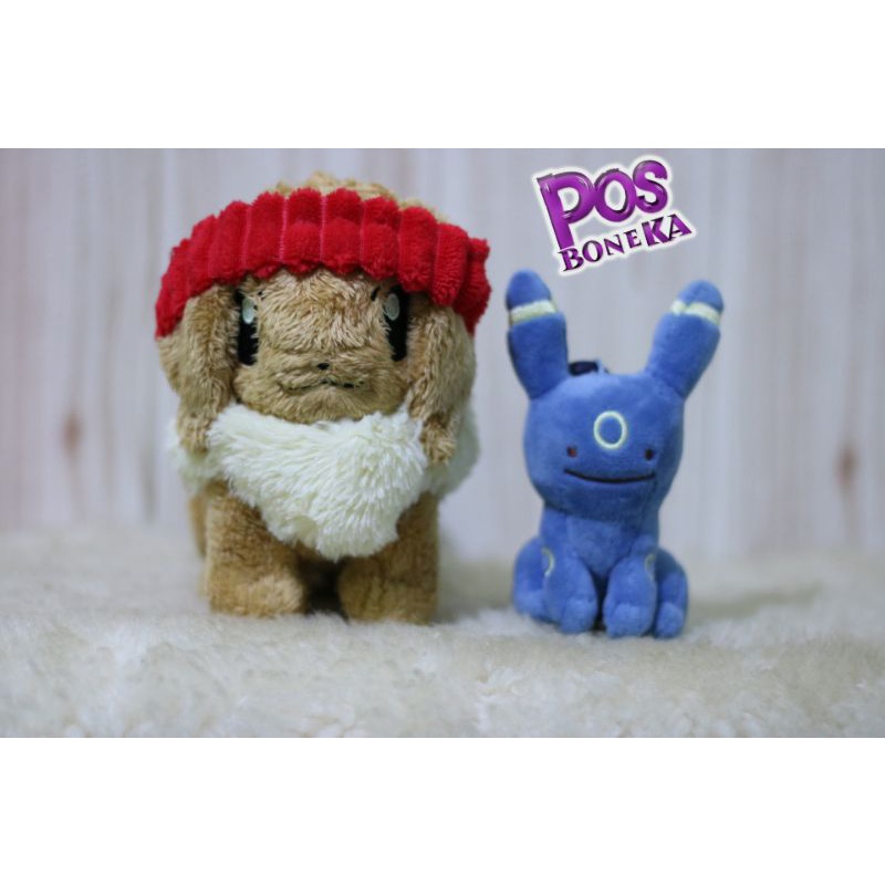 Paket Eevee Bandana & Umbreon Ganci - Pokemon Plush Pokemon Center