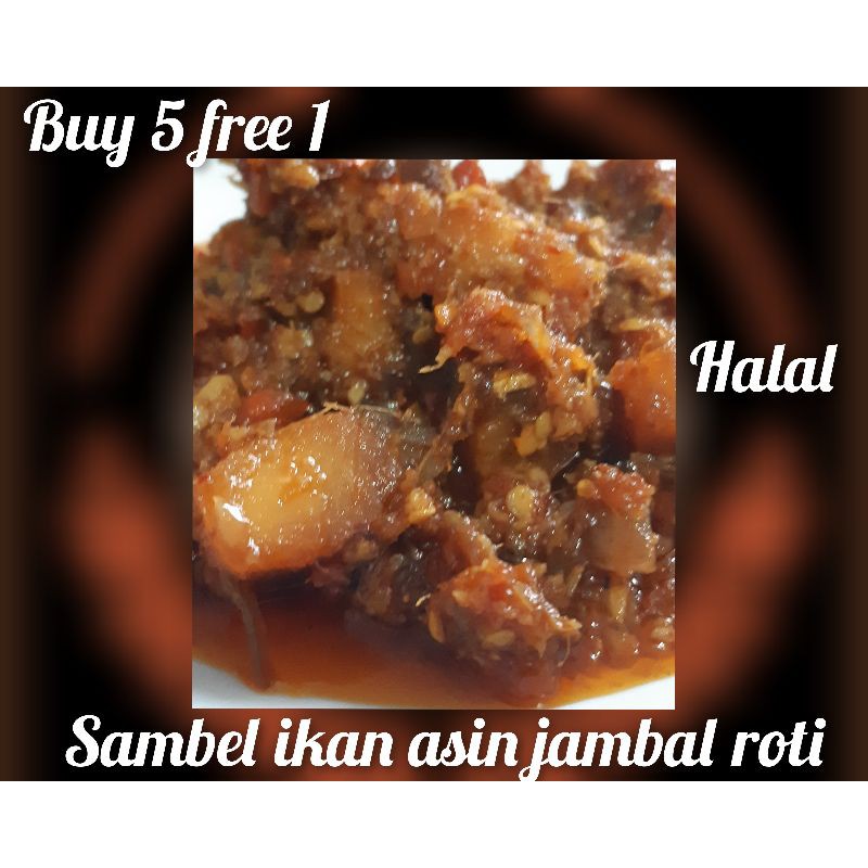 Sambal ikan asin jambal roti