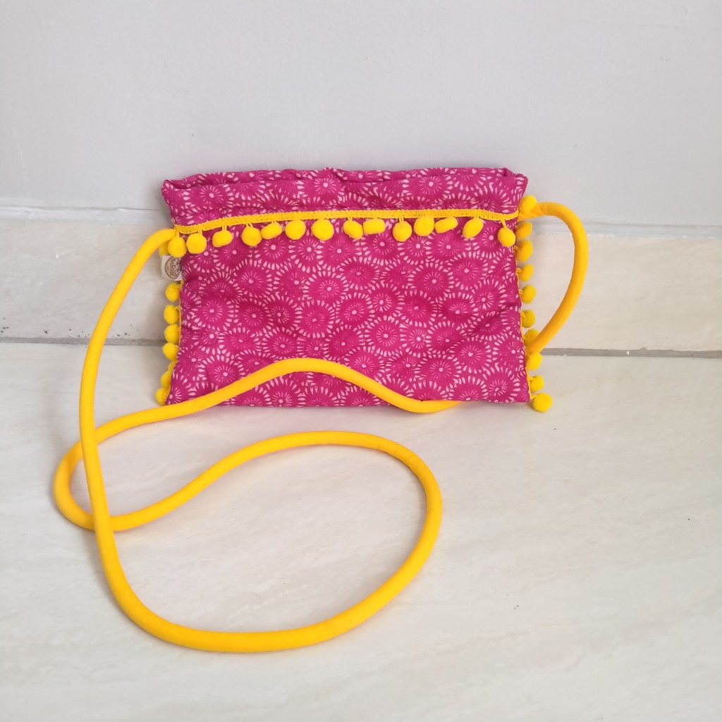 Tas Naraya Kain Warna Pink Selempang ORI Thailand