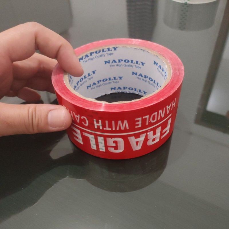 

Isolasi/Lakban Fragile Merah