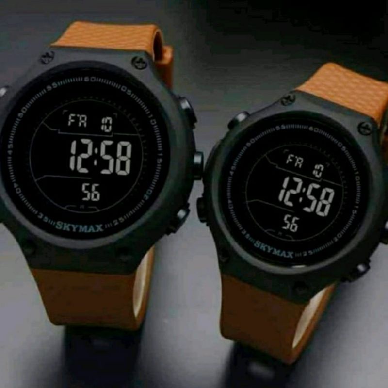 READY BERENANG. Jam Skymax Jam Tangan Anti Air Beli Satuan Beli Sepasang BisaJam Coupel Skymax COD