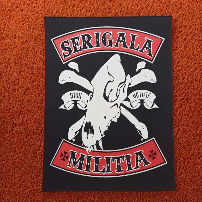 BACKPATCH EMBLEM SABLON BIG SIZE SRIGALA MILITIA