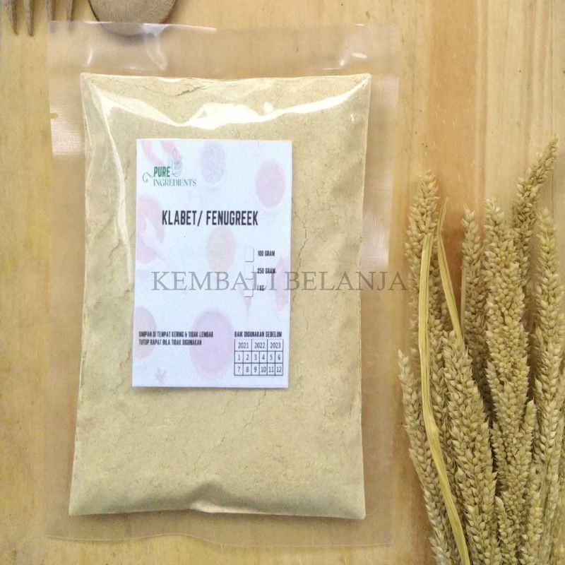 Klabet Bubuk 250 Gram/ Kelabet/ klabat/ Fenugreek/ Methi