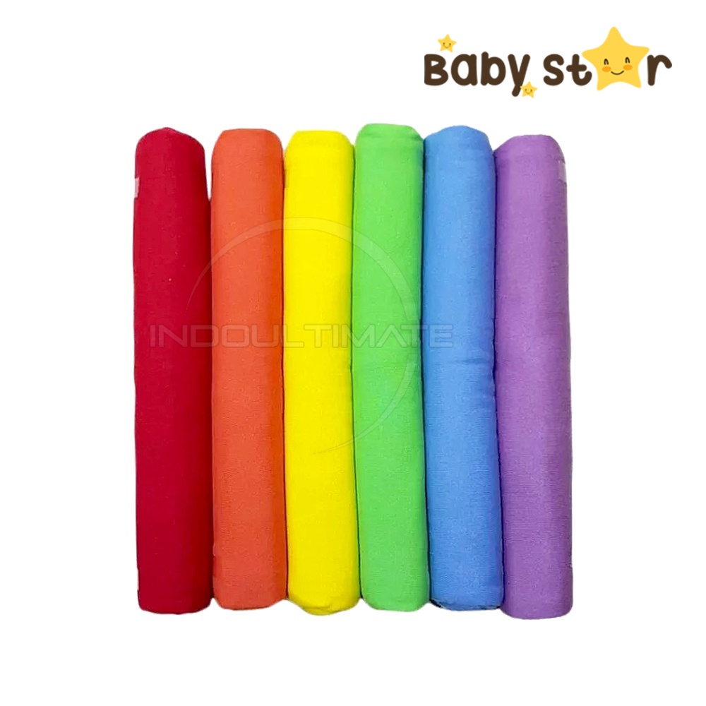 1Pcs Bedong Bayi Rainbow Pastel BCS-9101 Bedong Bayi Baru Lahir BABY STAR (STANDARD) Bedong Bayi Jumbo Selimut Kain Warna Pelangi Alas Tidur Bayi Perlengkapan Bayi Newborn