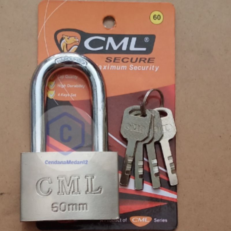 CML Gembok Pintu Pagar 60mm Leher Panjang