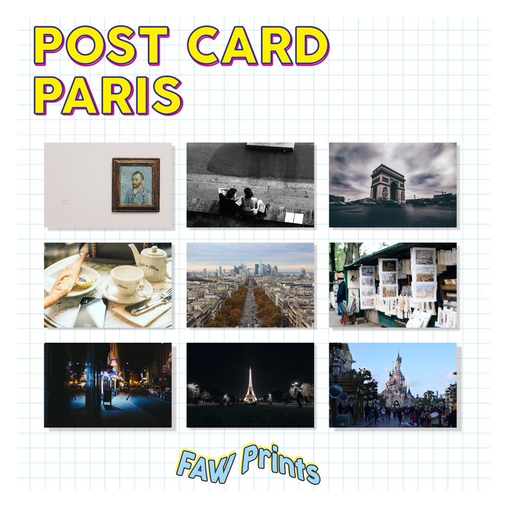 

POST CARD Paris France / Kartu Pos Prancis