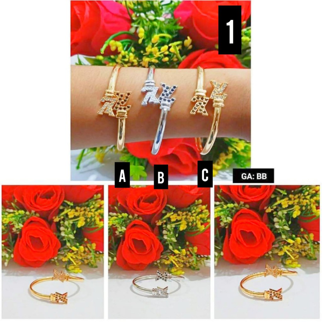 Gelang anak banggel permata mewah gold silver (COD)