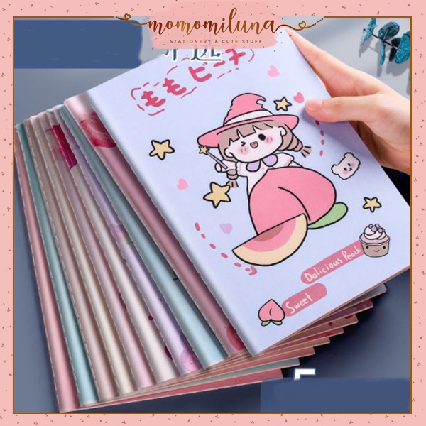 

5 pcs buku tulis A5 kababear lucu cute buku catatan notebook kertas bergaris MK1206