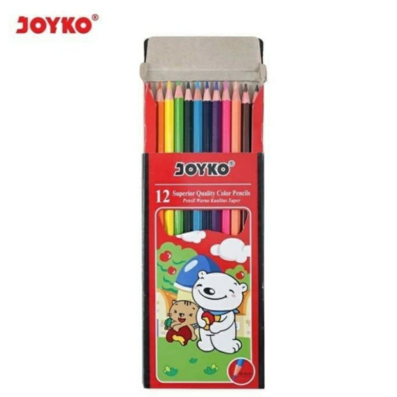 

Joyko 12 Color Pencils CP-12PB. Pensil Warna Joyko Panjang 12pcs