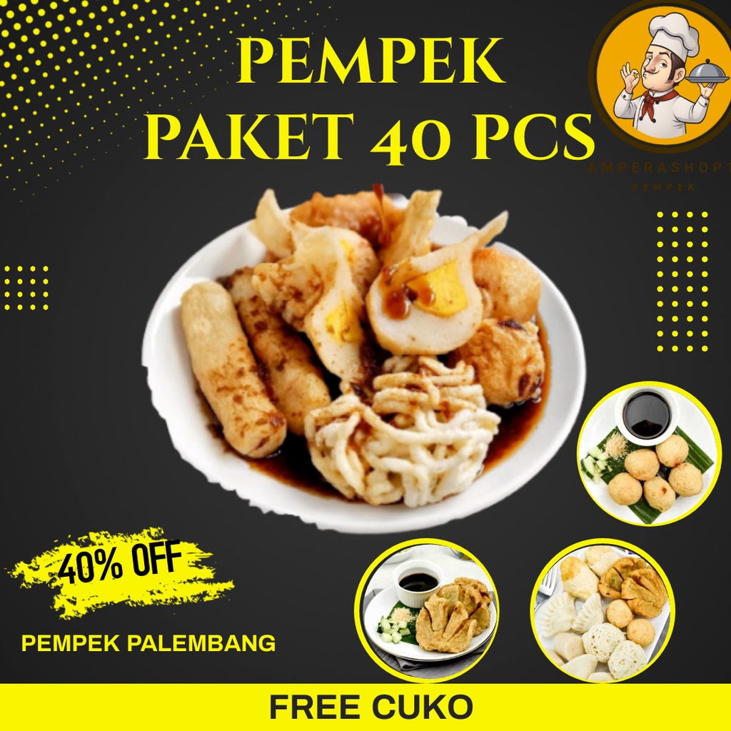 

PEMPEK PALEMBANG ASLI PAKET 40 PCS SUPPLIER