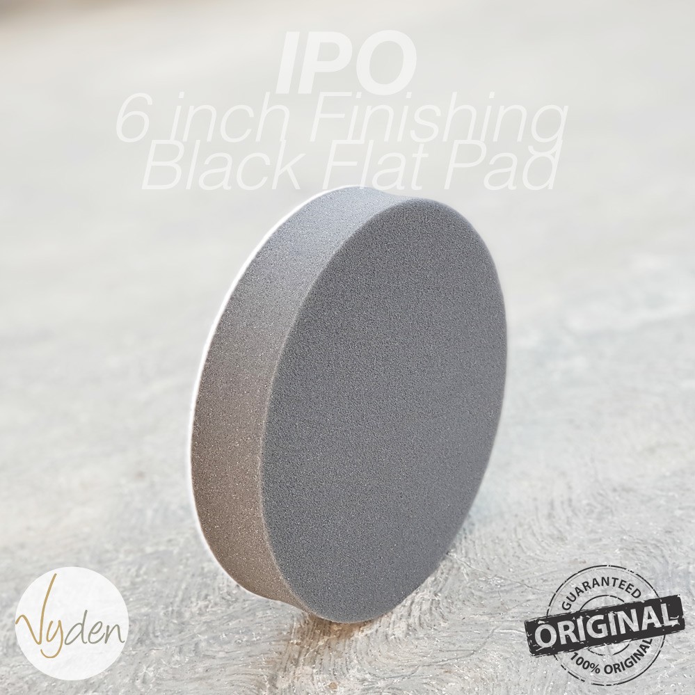 IPO Black Finishing Waxing Pad 6 Inch Flat Wax Sealant Busa Mesin Poles Mobil MURAH