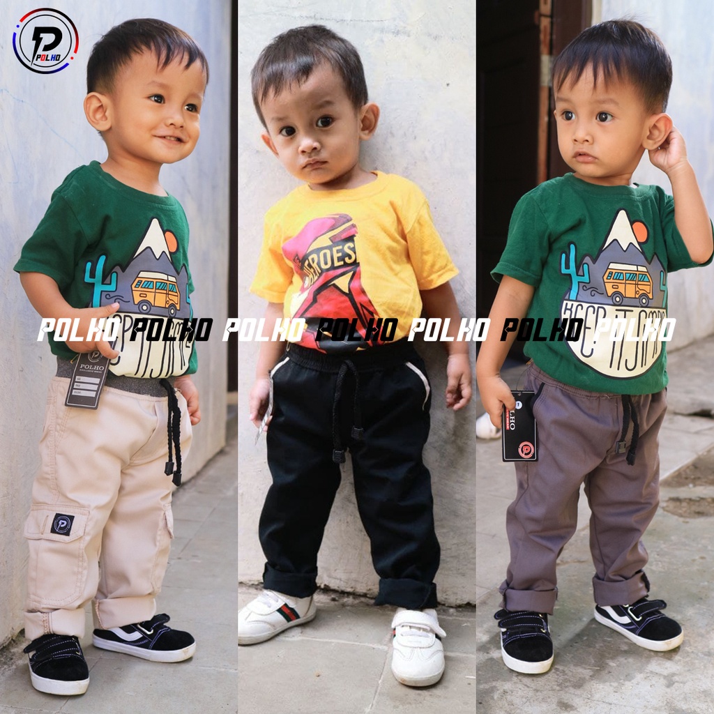 Celana Cargo Anak / Celana Chino Anak / Celana Anak Usia 1-12 Tahun