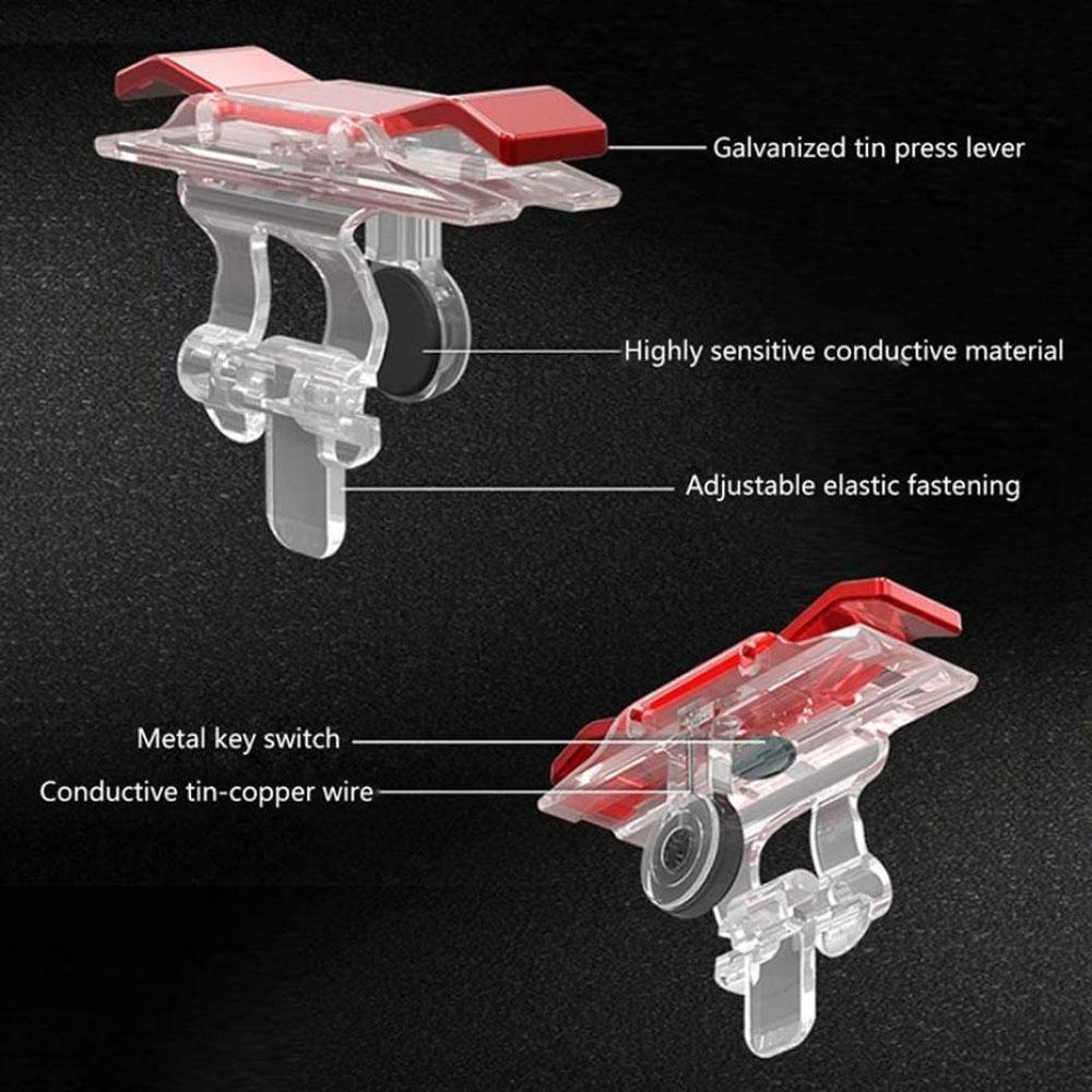 Kontroler Gamepad Agustina Untuk Aksesoris Game Ponsel Smartphone Trigger Aim Key Grip Trigger Joystick