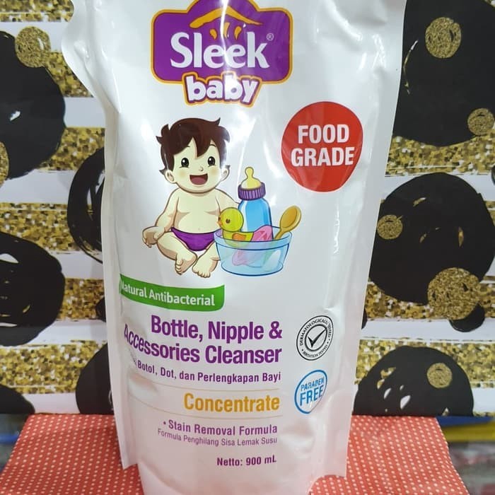 Sleek Baby BN Cleanser Pouch 900ml - Sabun Pencuci Botol Food Grade