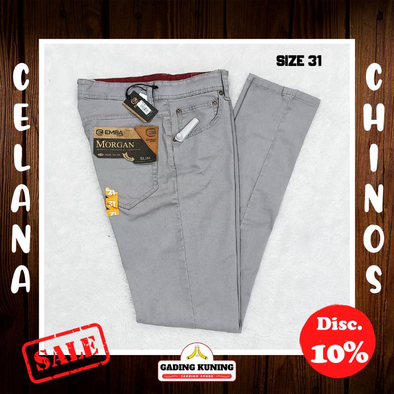 Celana Panjang EMBA Obral Murah Original / Celana Chinos / Celana Pria Katun Casual