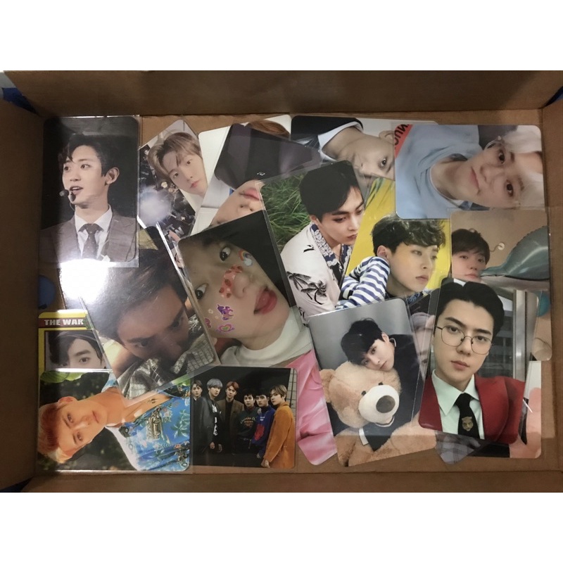[ BACA DESKRIPSI ‼️ ] PHOTOCARD SEHUN CHANYEOL BAEKHYUN SUHO LAY XIUMIN PLESTER PLASTER WALLET THE W