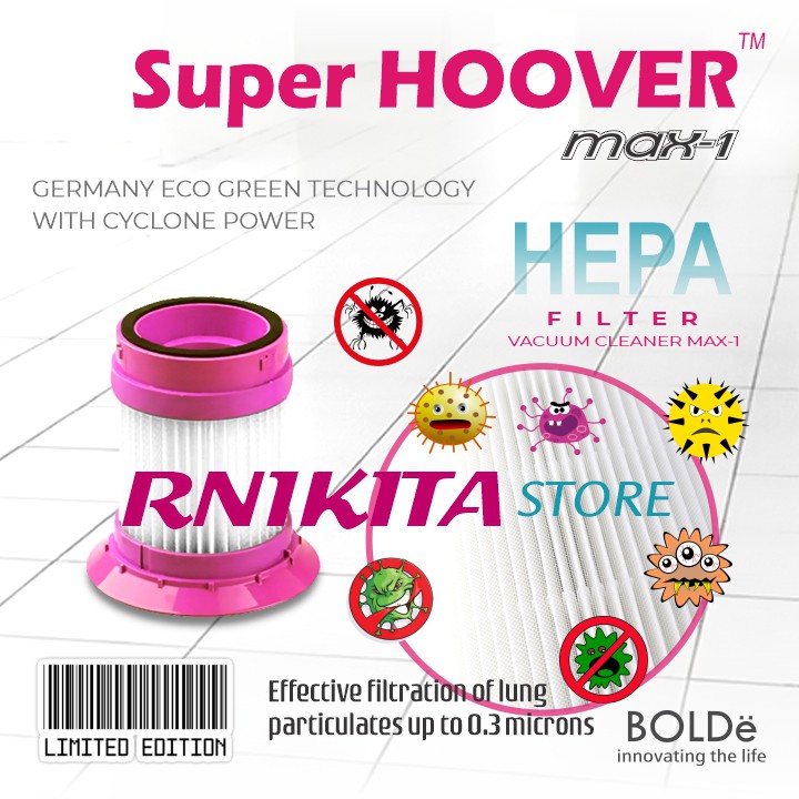 FILTER HEPA BOLDe SUPER HOOVER MAX ONE - Sparepart Vacum Cleaner