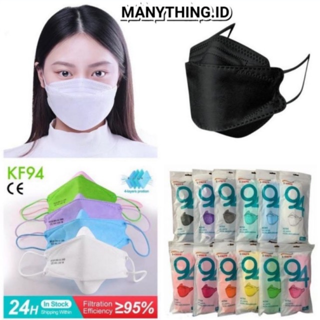 [CO 1K] Masker KF94 KOREA IMPORT 4PLY Evo Plusmed Convex Masker 4D TERMURAH