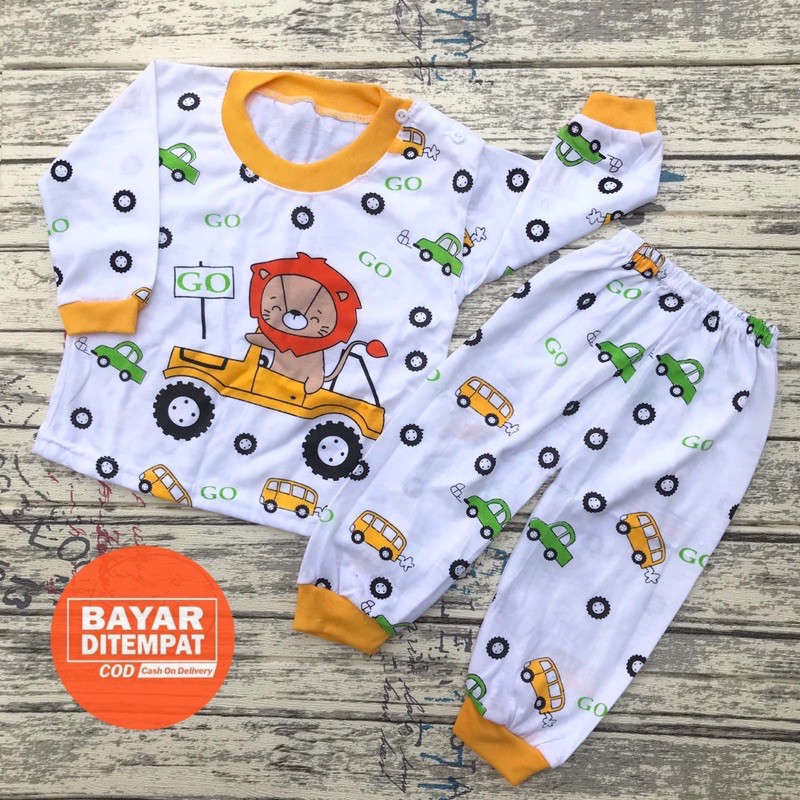 Setelan Bayi Piyama Bayi Lucu Baju Tidur Bayi 6-12 Bulan DNW BABY