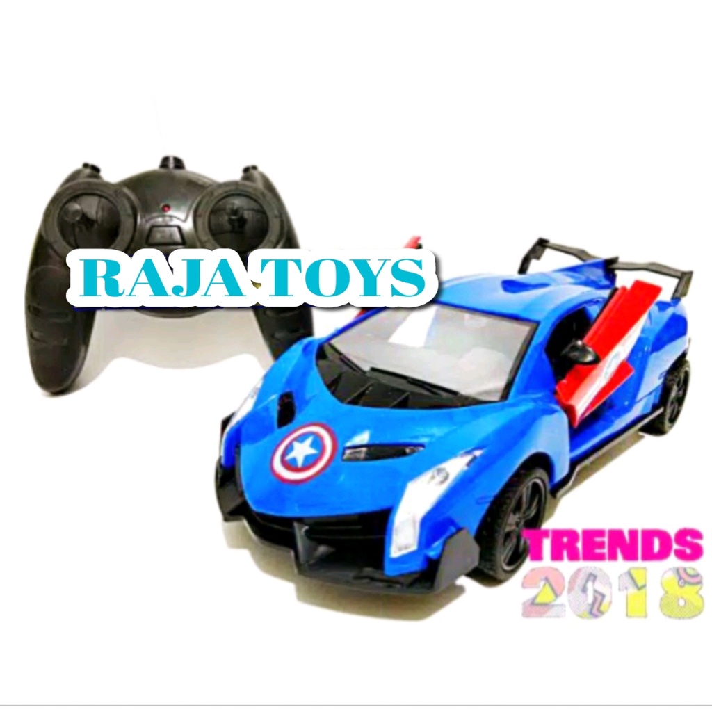 Rc Mobil Lamborgini Captain America - Mainan Remote Contol Avengers
