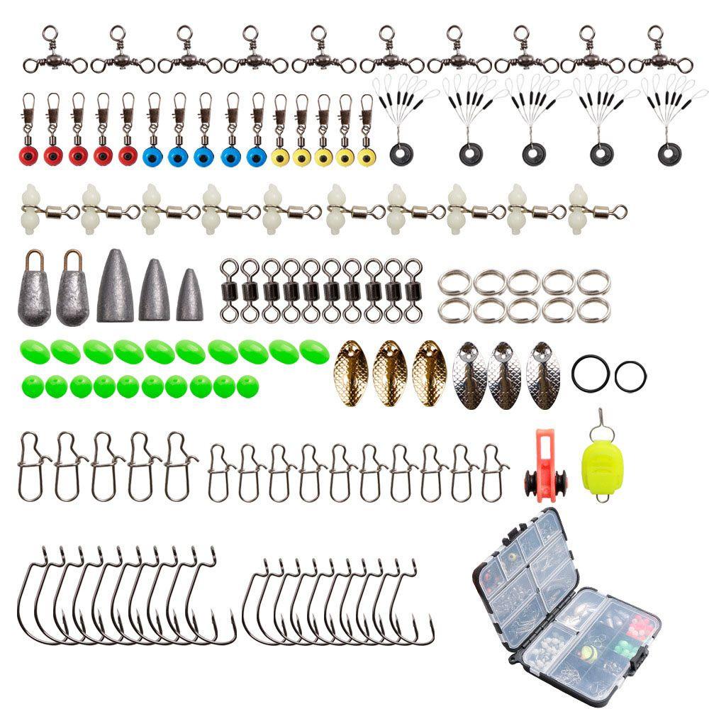 Agustinina Fishing Tackles Set Tahan Lama Tackle Aksesoris Hook Case Alat Pancing Angling Aksesoris Umpan Wadah Jig Hooks