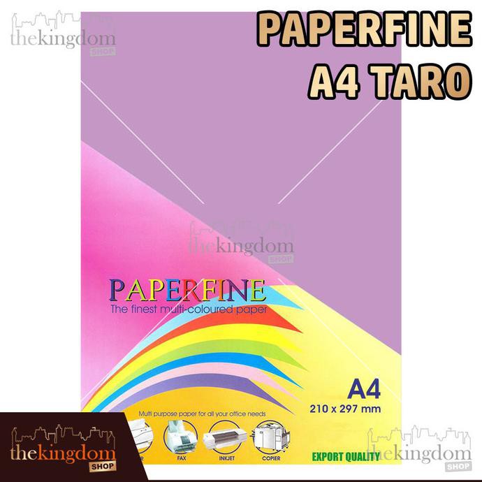 Paperfine Kertas HVS Warna A4 Taro Violet Ungu Purple / Isi 25 Lembar