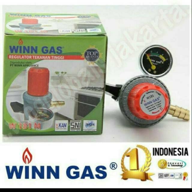 REGULATOR WINN GAS TEKANAN TINGGI HIGH PRESSURE W 181 METER ORIGINAL