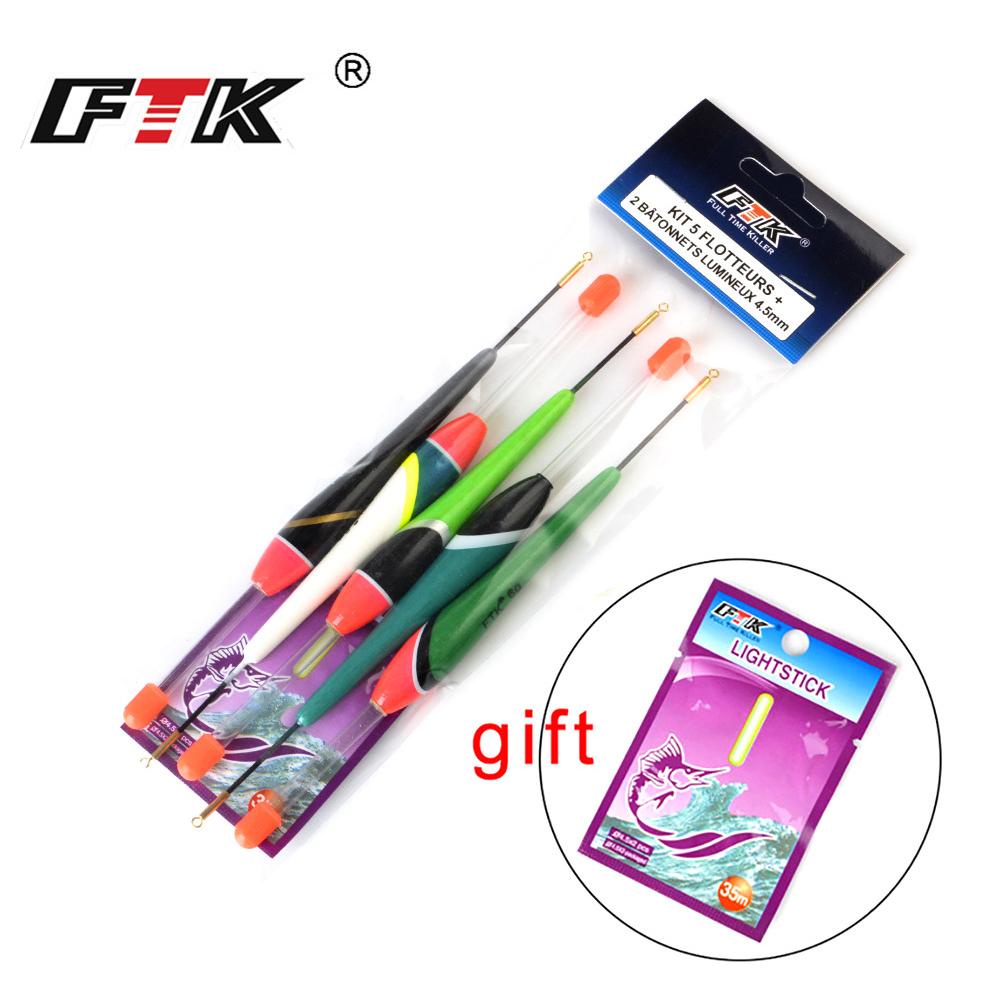 Top 5PCS Pelampung Pemikat Pancing Mengapung Mode Berfluktuasi Aneka Ukuran Cahaya Tongkat Mengapung