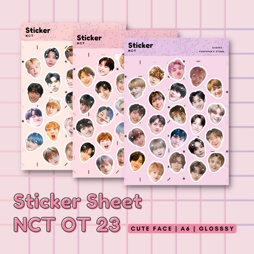 

STICKER SHEET NCT OT 23 - CUTE FACE