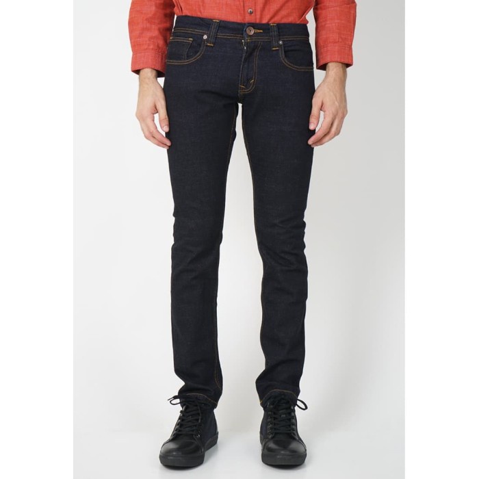 Celana jeans selvedge pria Lois jeans original 5