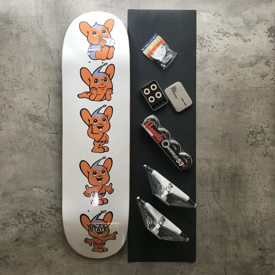 Skateboard Fullset Pasific State Deck 8.5 with Tensor Trucks Pro