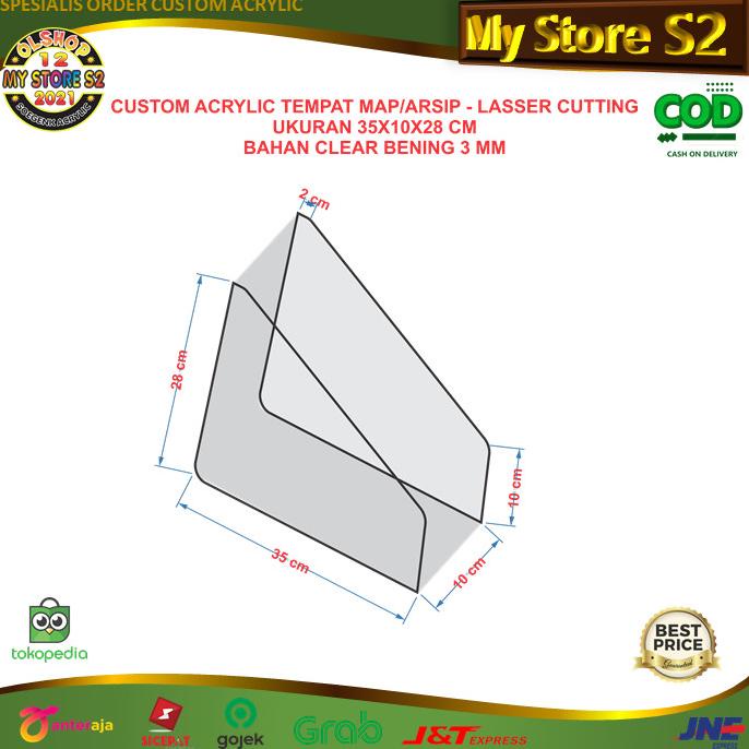 

Office & Stationery | Document Organizer | Custom Acrylic Untuk Tempat Map Arsip Dokumen - Lasser Cutting | Best Seller