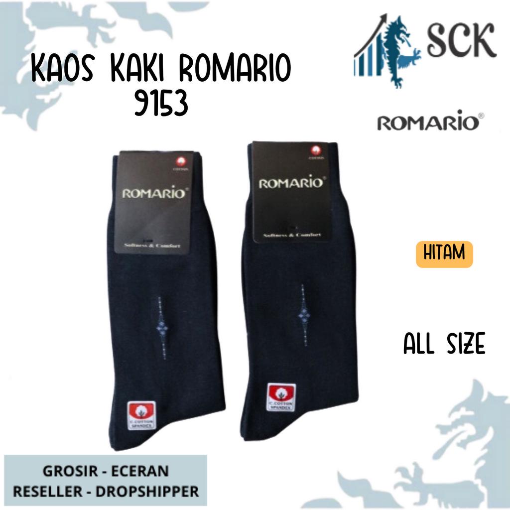 Kaos Kaki Pria ROMARIO 9153 Polos / Kaus Kaki ROMARIO 9153 Katun Spandek / Perlengkapan Kantor