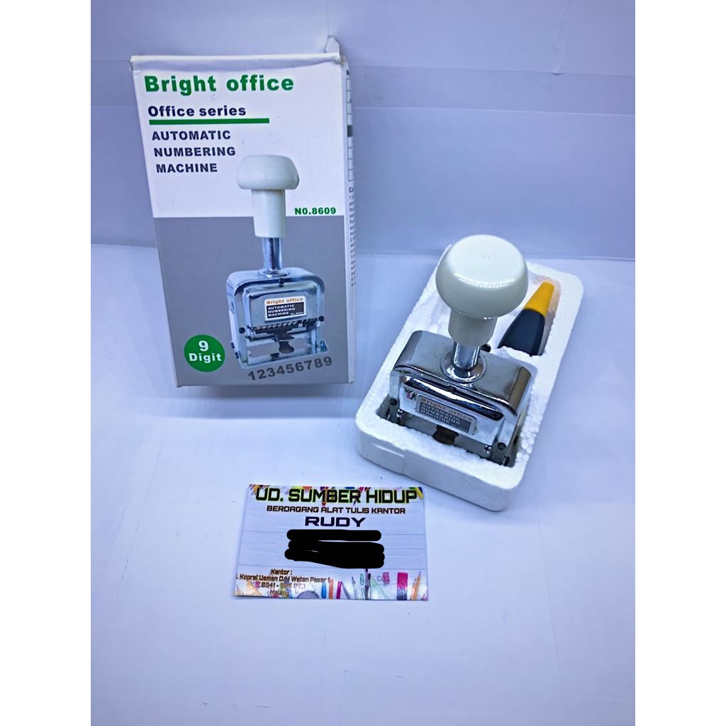

Bright Office Automatic Numbering Machine *9 DIGIT (NO.8609)