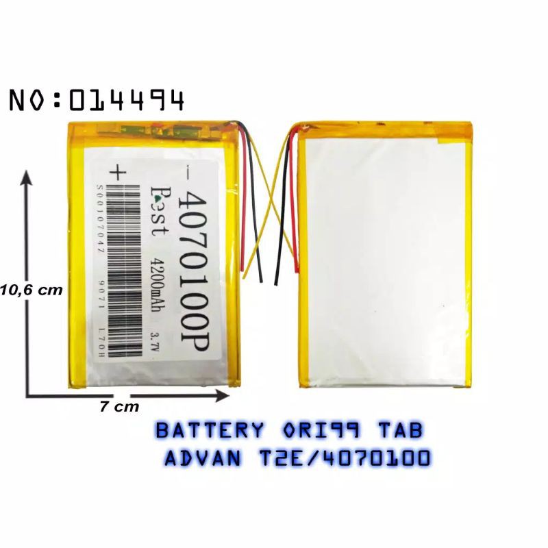 BATTERAI / BATTERY ORIGINAL 99% TAB ADVAN multi