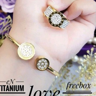 Titanium Gelang Cincin Gold  149222