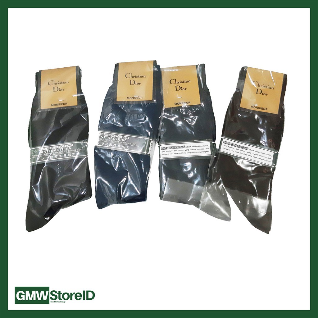 [SALE] W352 Kaos Kaki Pria Eksekutif Formal Kualitas Tebal Christian Dior